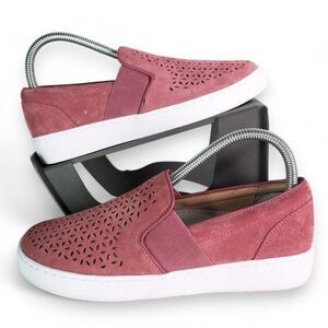 Vionic Kani Perf Slip-on Suede Loafers Splendid Pink TVW5352 Women's 7.5